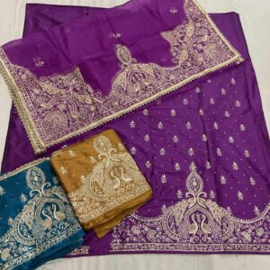 New Arrivals rani pink with beige floral dupatta